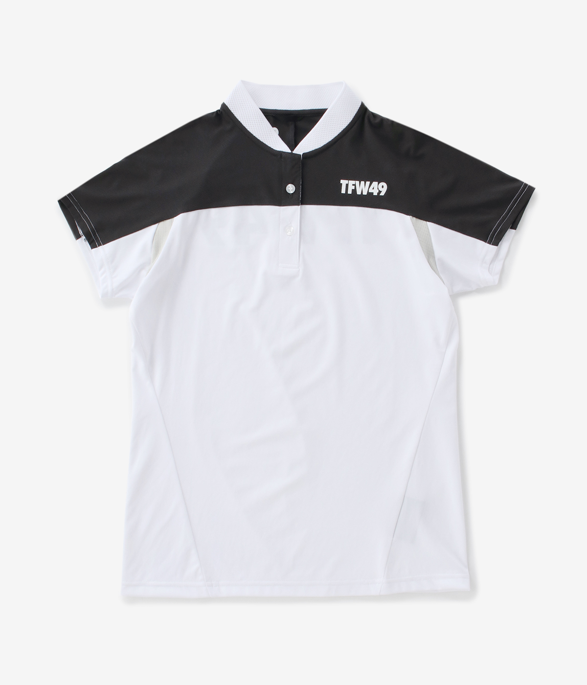 SIDE MESH COLLARLESS POLO | TFW49（ティーエフダブリュー）Official  